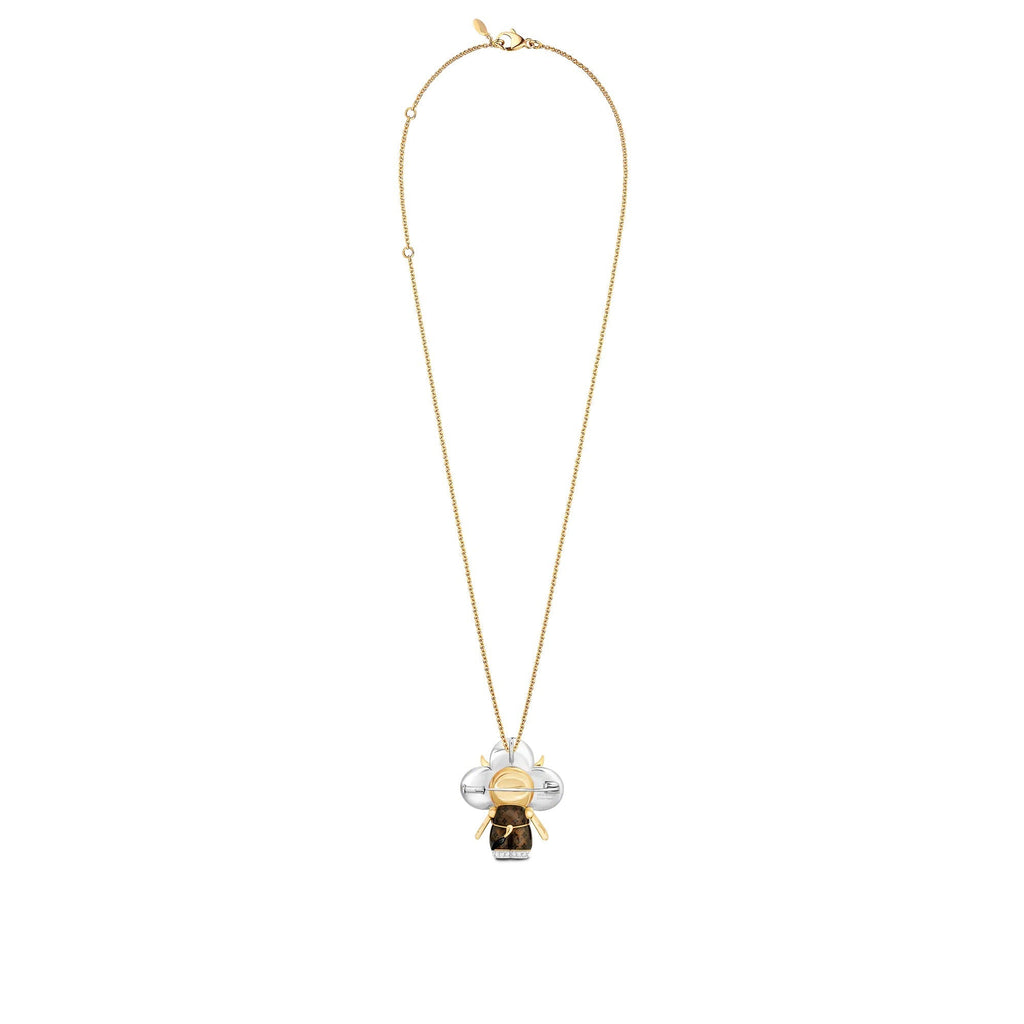Vivienne Ox Pendant, 3 Golds, Lacquer, Diamonds & Colored Gemstones