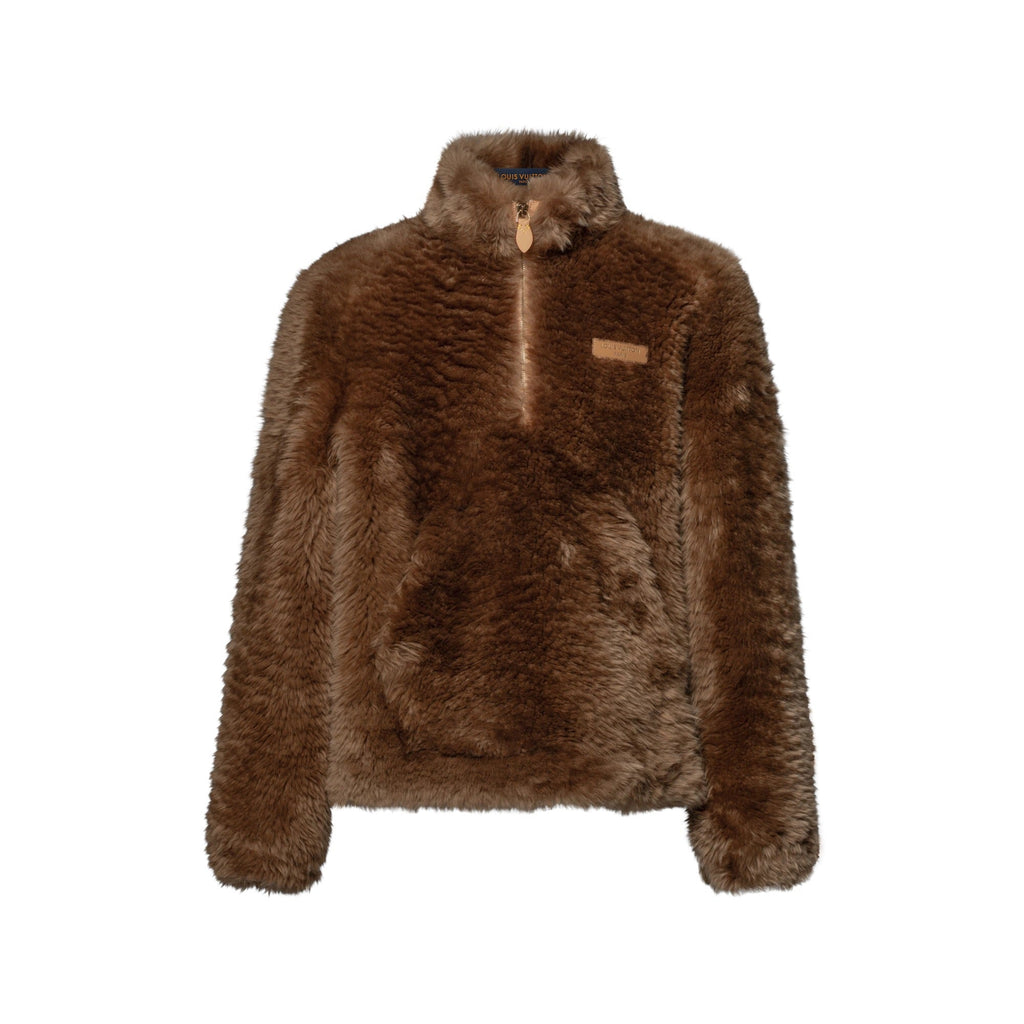 Shearling Half-Zip Anorak