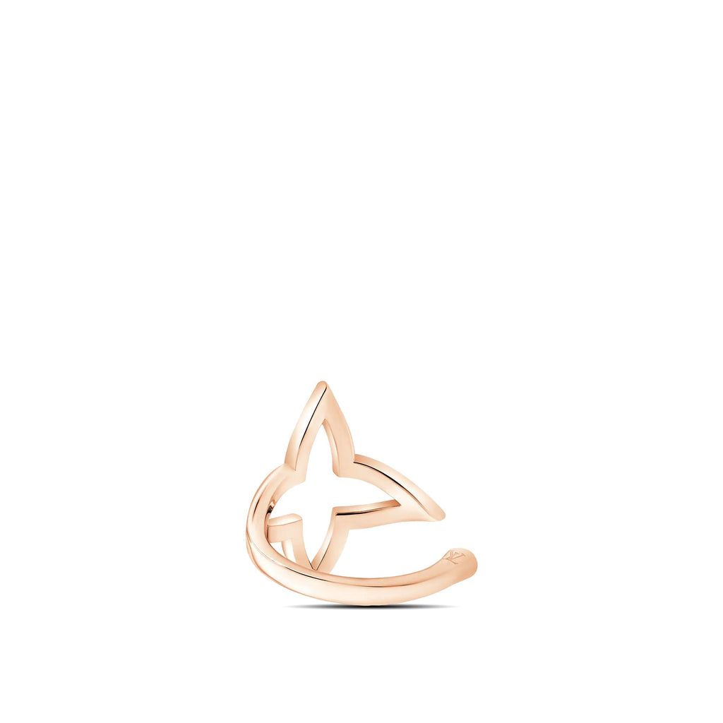 Ombre Blossom Open Ring, Pink Gold and Diamonds