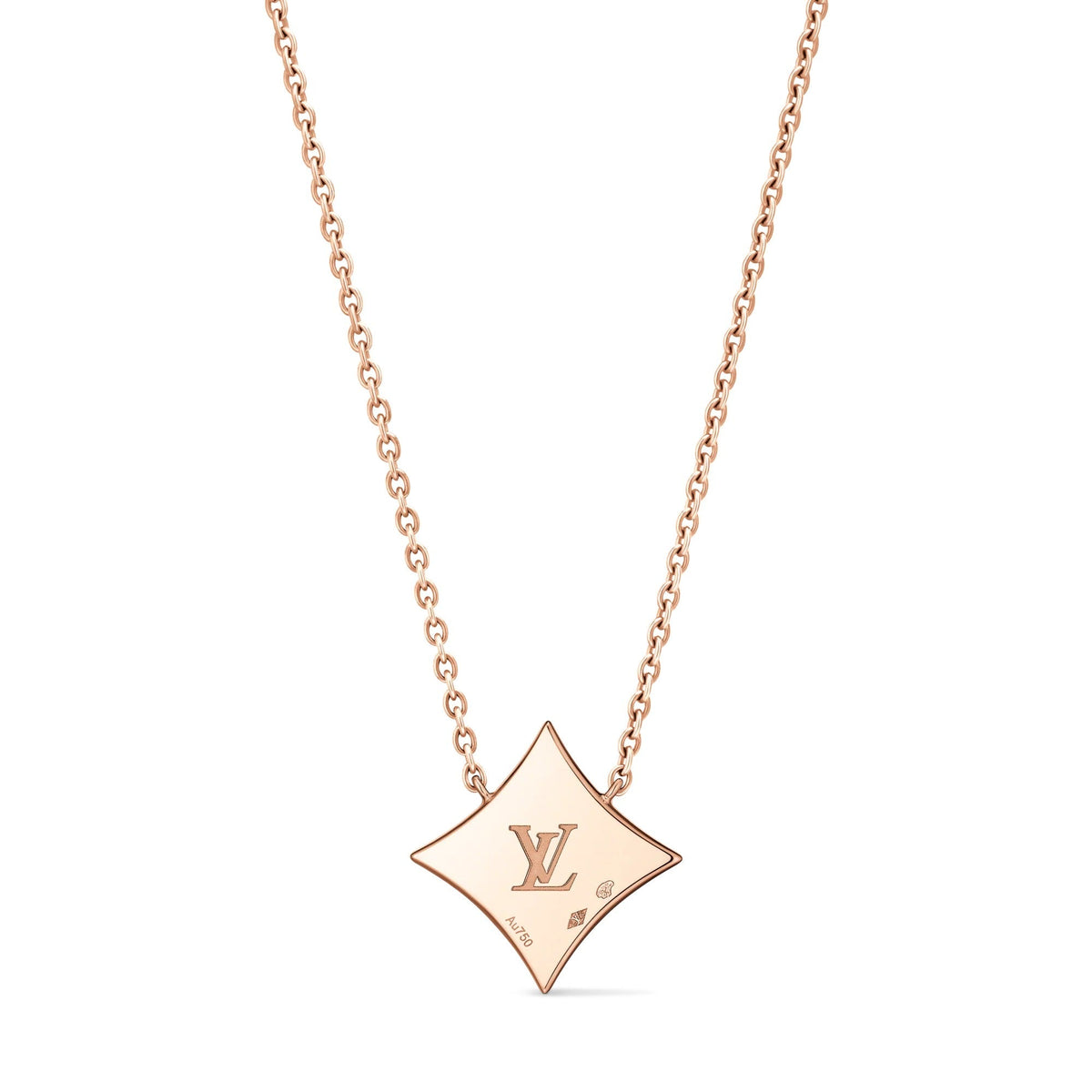 Color Blossom M Star Pendant, Rose Gold and Pink Mother-of-Pearl