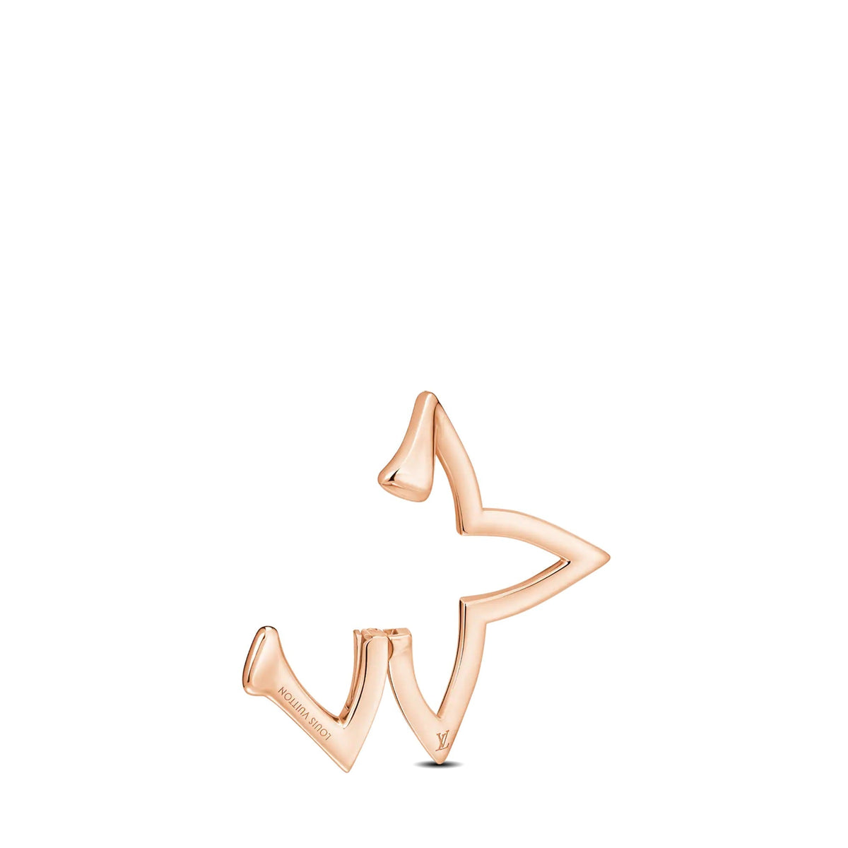 Ombre Blossom Overlap Hoop, Pink Gold and Diamonds