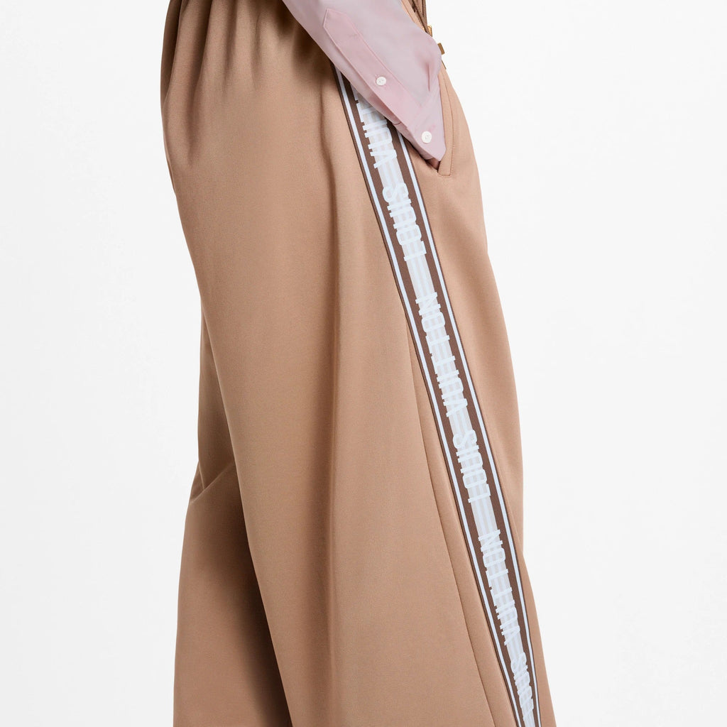 Signature Stripe Wide-Leg Jogging Pants