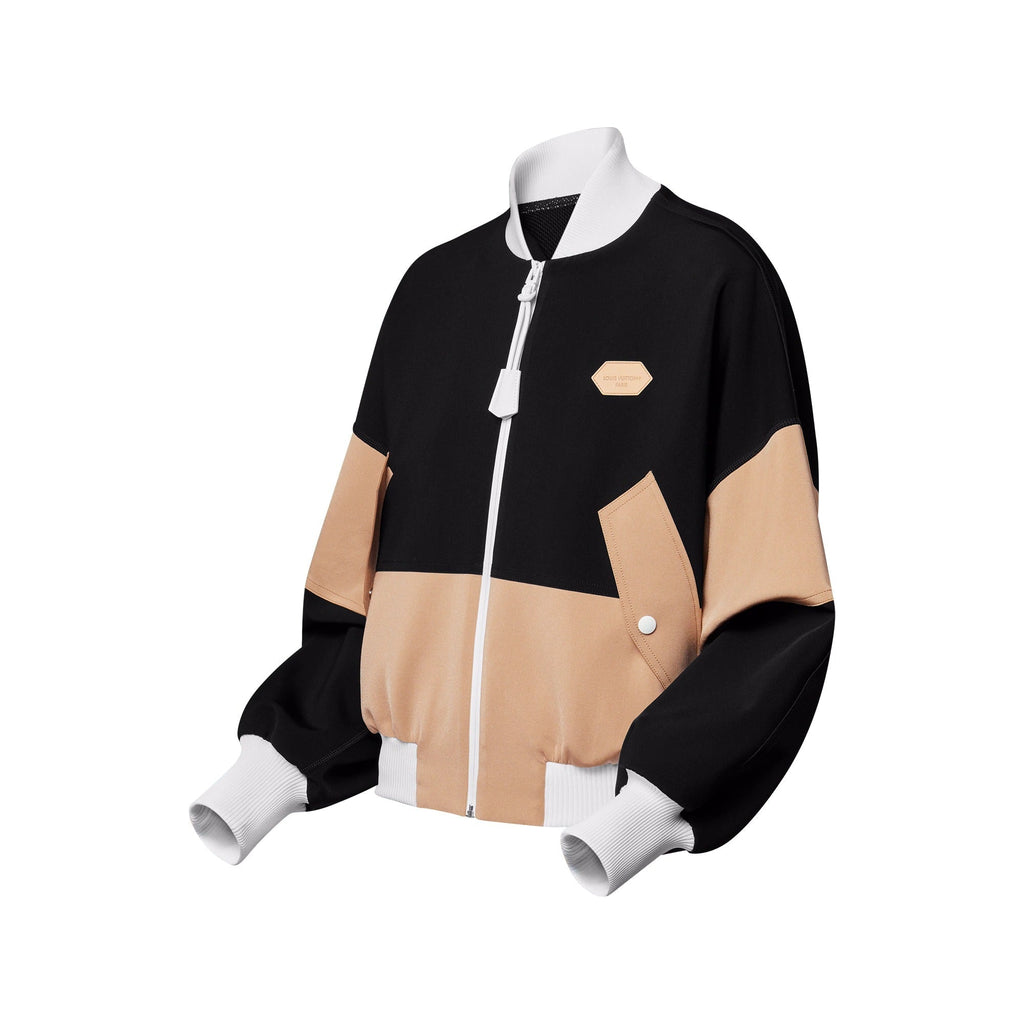 Color-Blocked Bomber Jacket