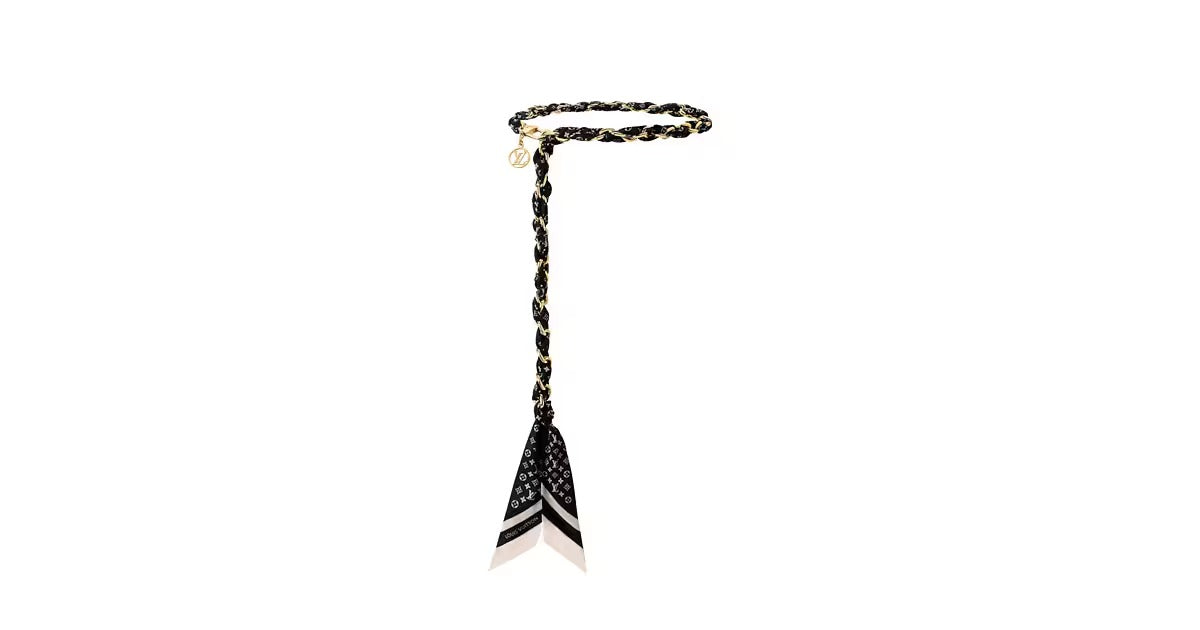 Monogram Silhouette Foulard Tresse Belt