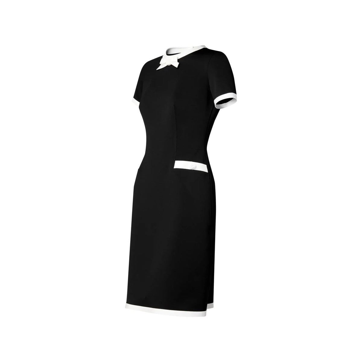 Graphic Trim Technical Jersey Dress