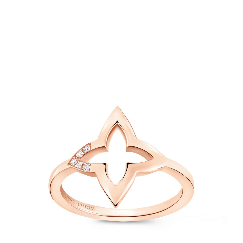 Ombre Blossom Ring, Pink Gold and Diamonds