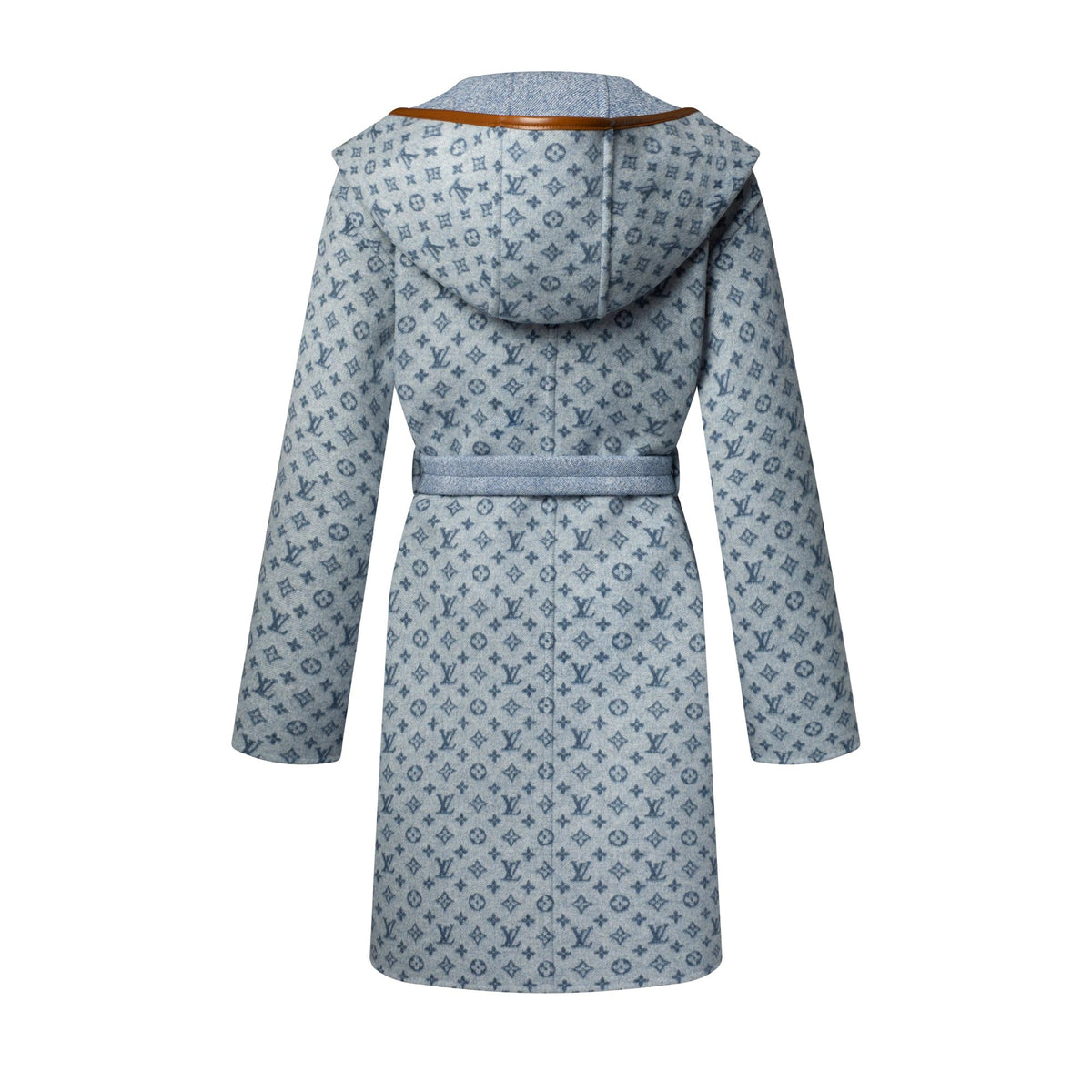 Reversible Signature Hooded Wrap Coat