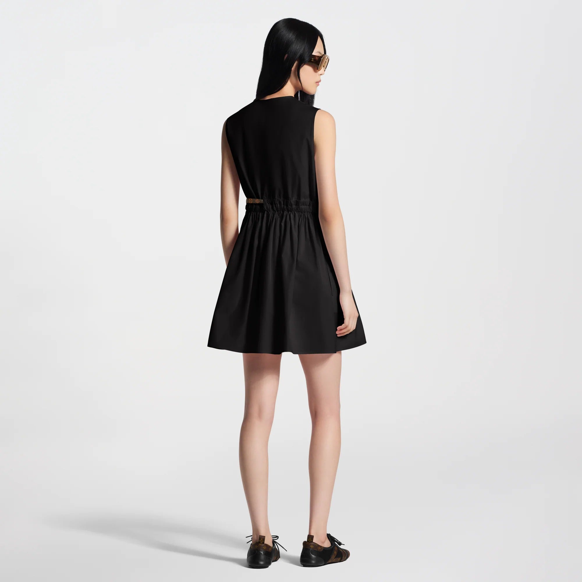 Monogram Drawstring Dress