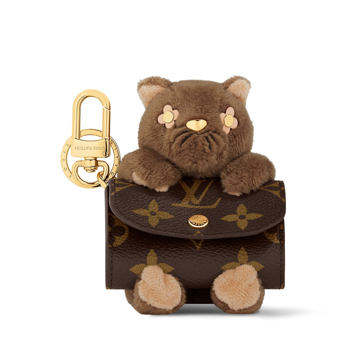 LV Cute Cat Pouch Earphone Case