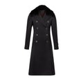 Removable Collar Rustic Button Coat