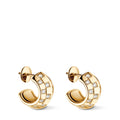 Le Damier de Louis Vuitton Double Hoops, Yellow Gold and Diamonds
