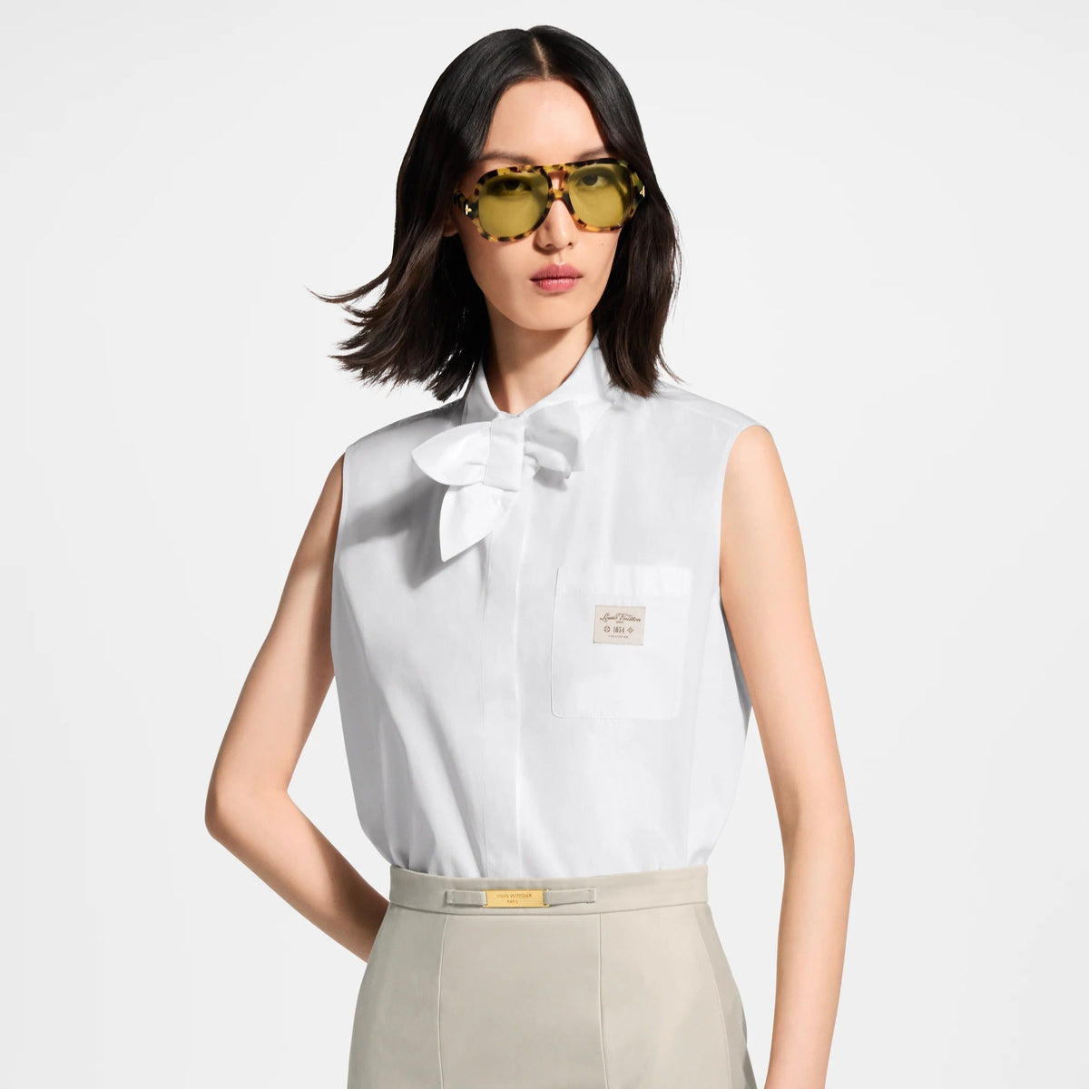 Sleeveless Bowtie Shirt