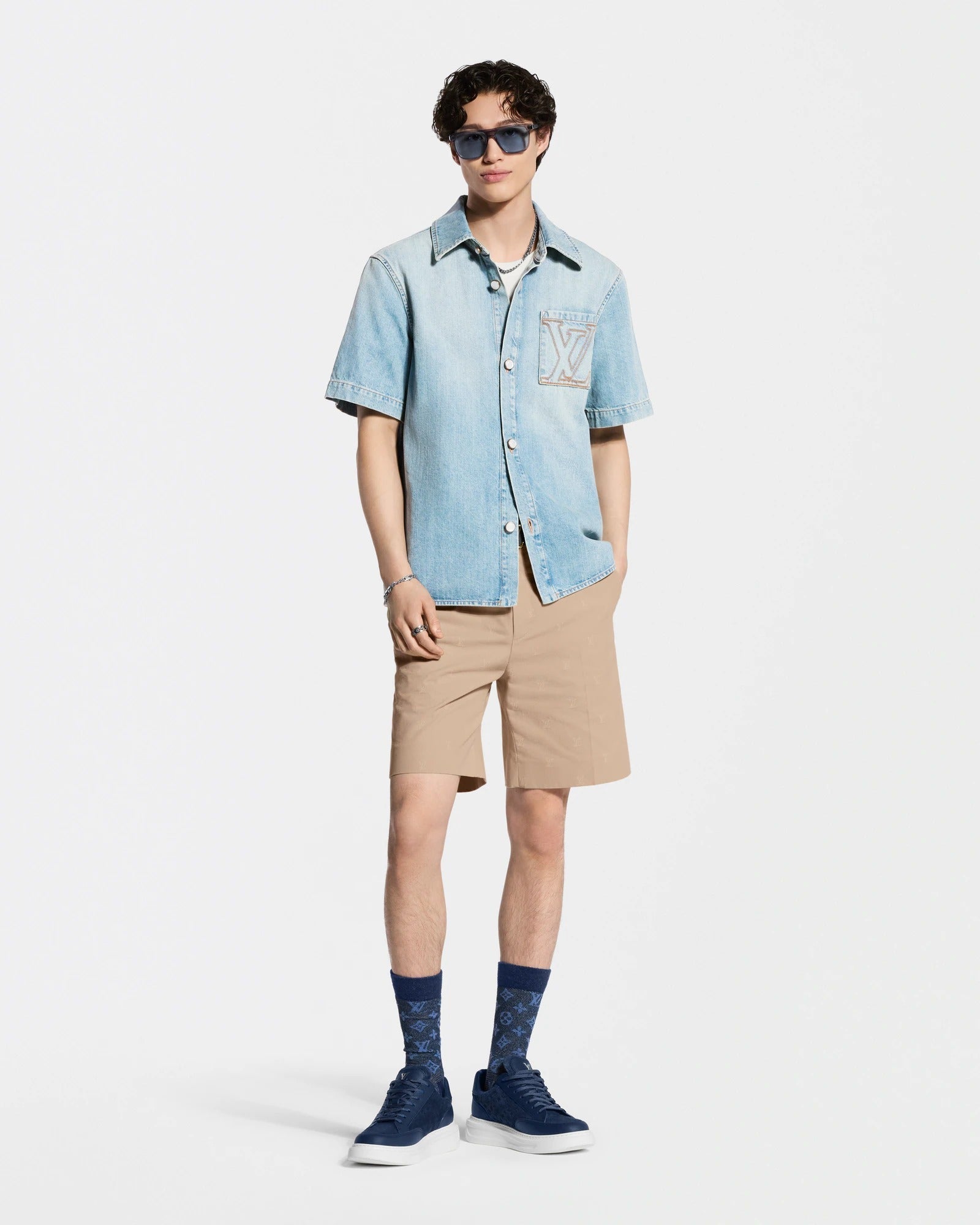 Monogram Denim Icon Socks