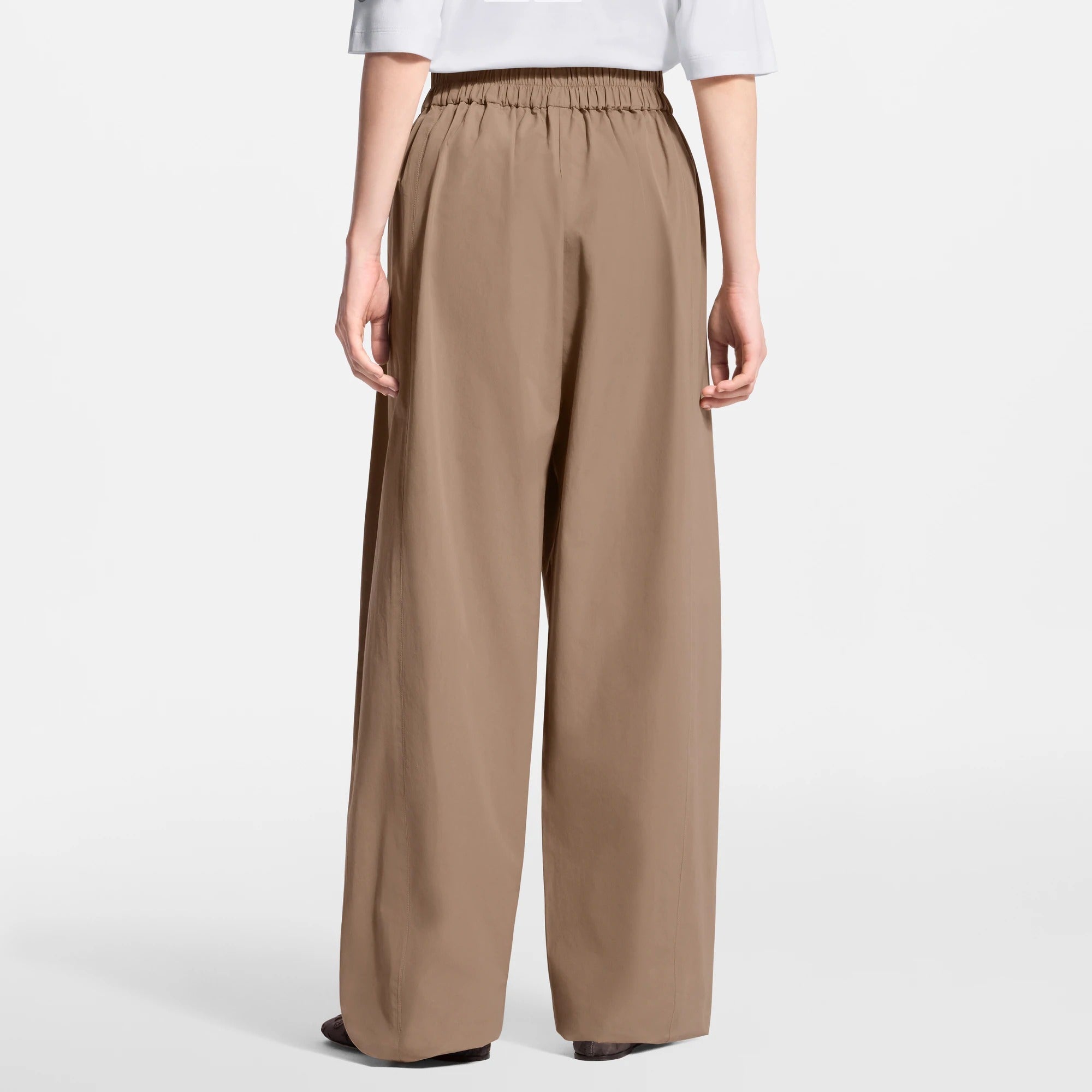 Wide-Leg Cotton Pants