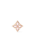Color Blossom BB Star Ear Stud, Pink Gold and Pink Mother-of-Pearl - Per Unit