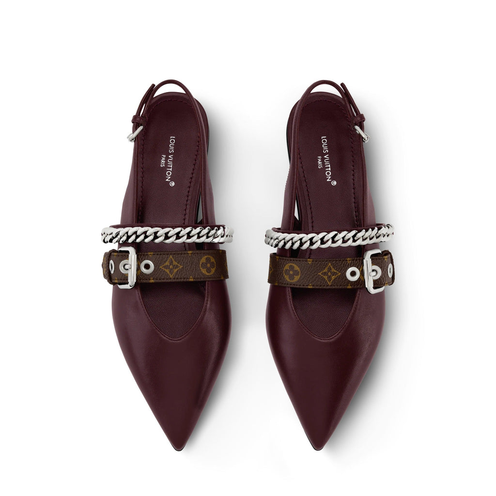 LV Vibe Slingback Flat Ballerina