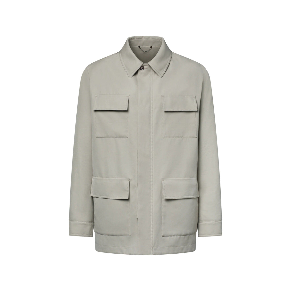 Cotton-Silk Blend Field Jacket