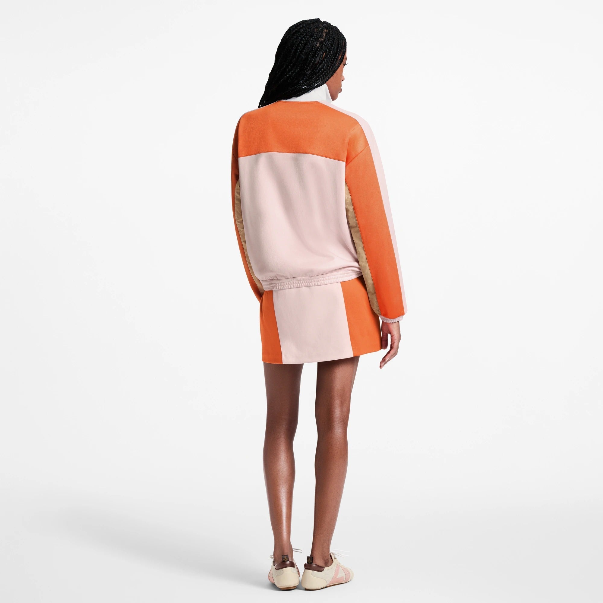 Color-Blocked Mini Skirt