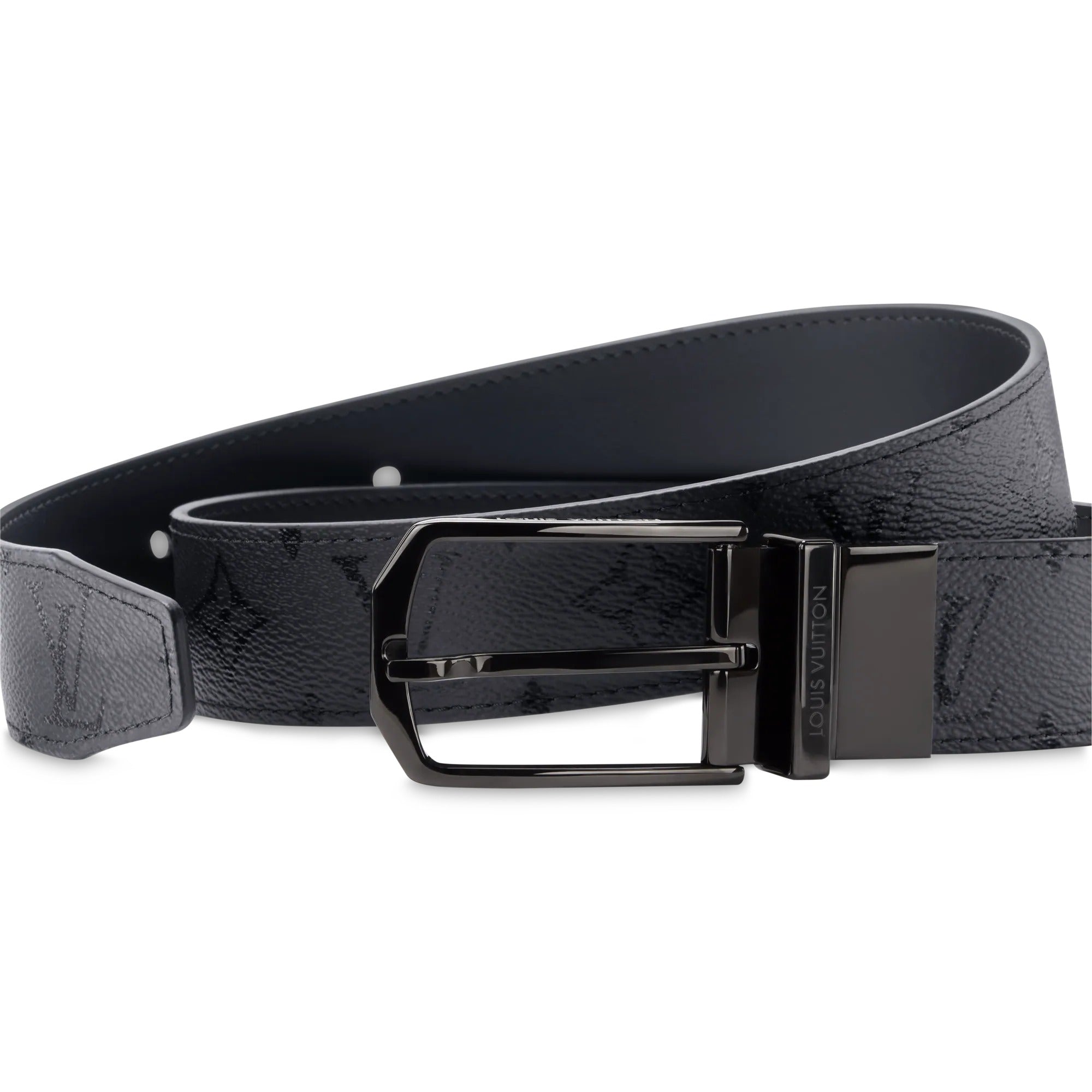Slender Monogram Midnight 35mm Reversible Belt