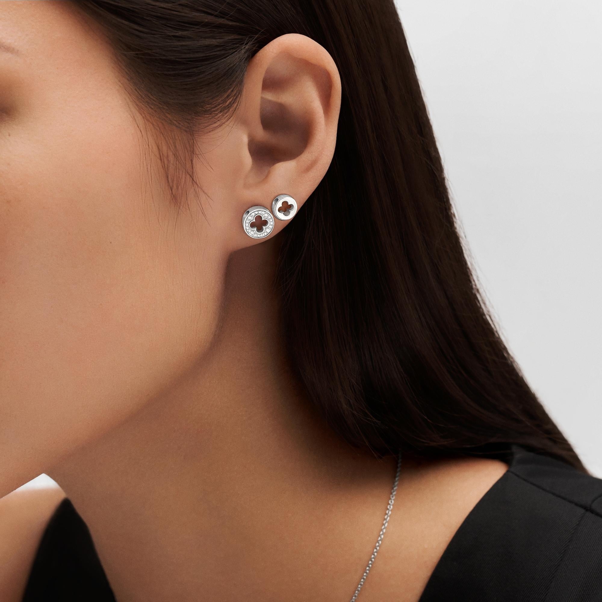 Empreinte Ear Studs, White Gold