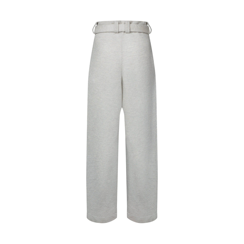 Tube Belt Cropped Pants