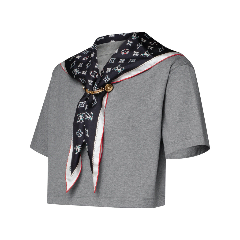 Nautical Scarf Crop Top