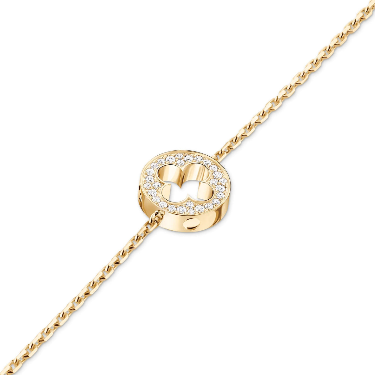 Empreinte Chain Bracelet, Yellow Gold and Diamonds