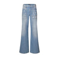 Signature Sequin Accent Flared Jeans