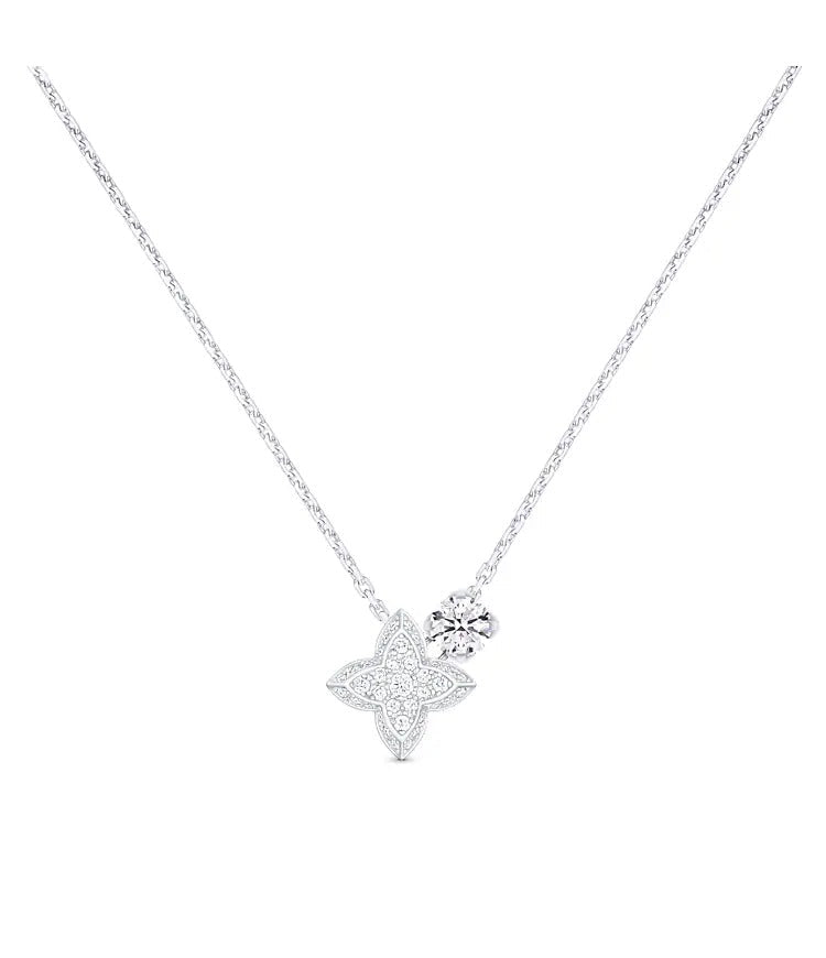 LV Diamonds Double Pendant, Round Brilliant cut