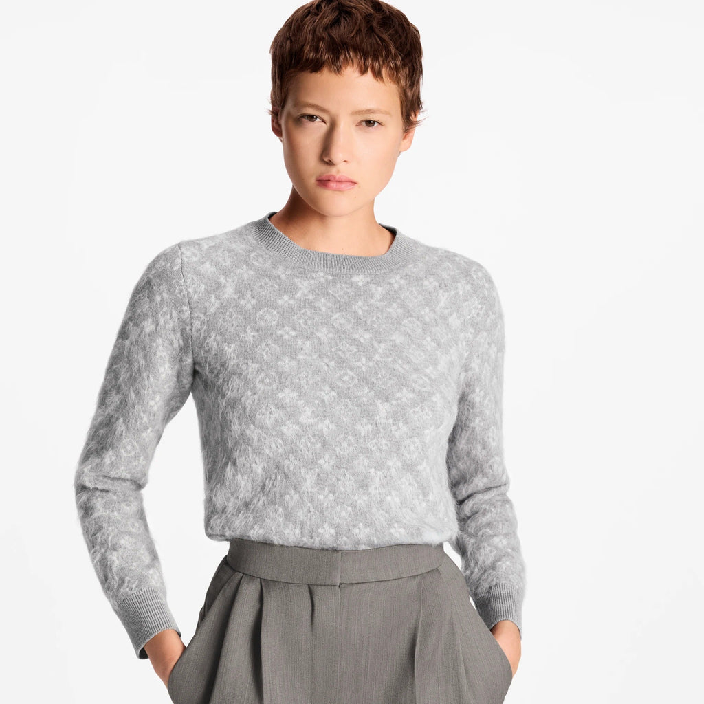 Monogram Brushed Knit Sweater