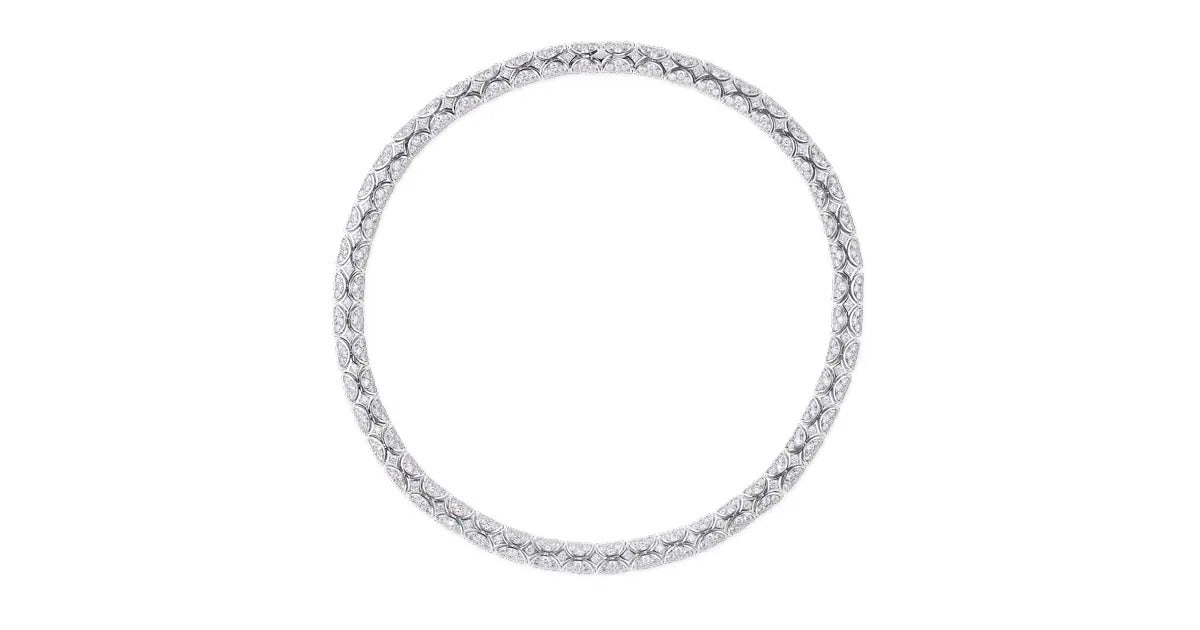 Galaxie Necklace, White Gold and Diamonds