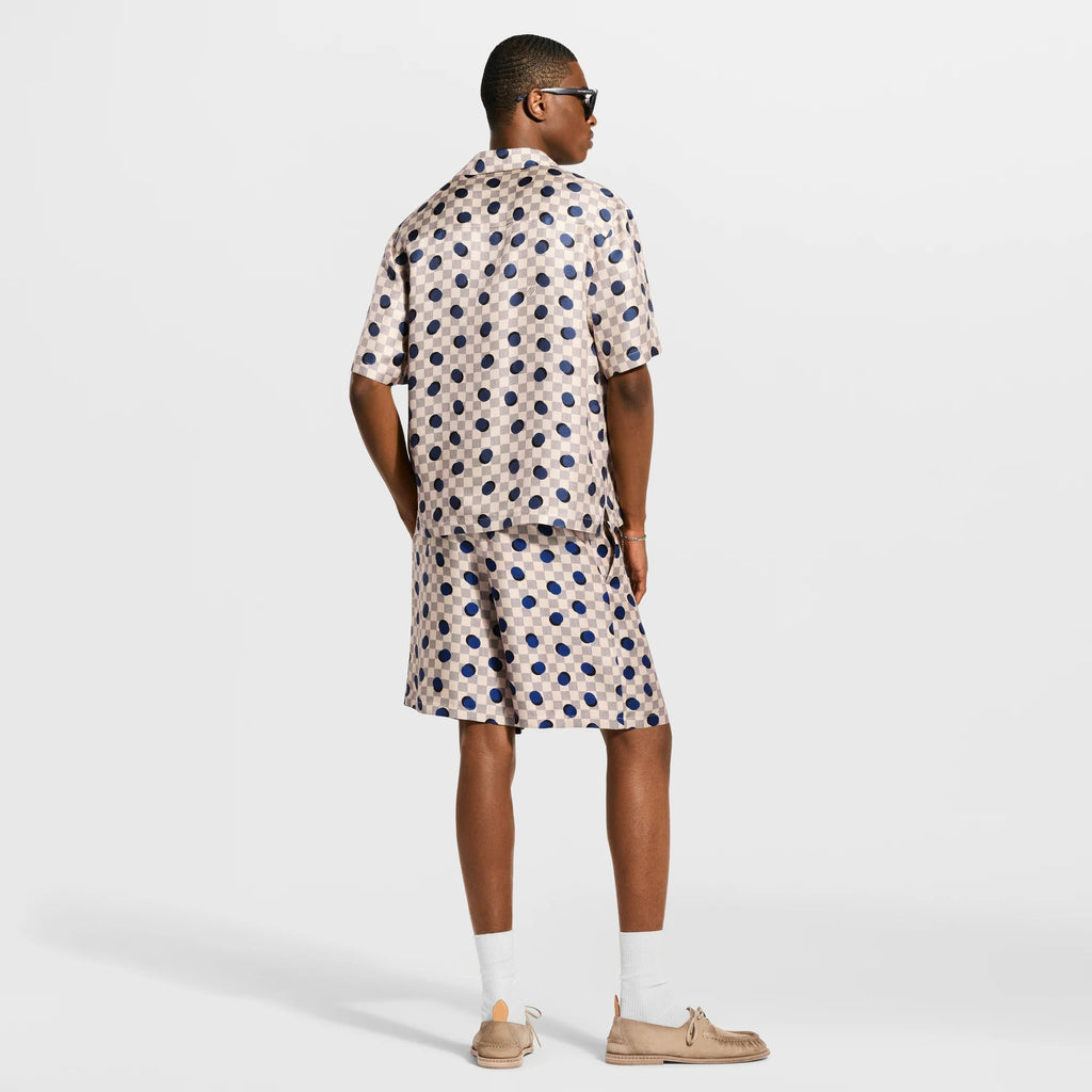 Damier Silk Shorts