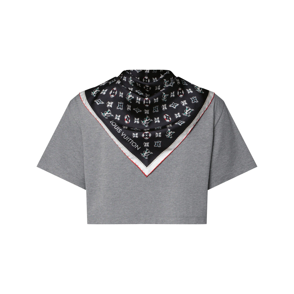 Nautical Scarf Crop Top