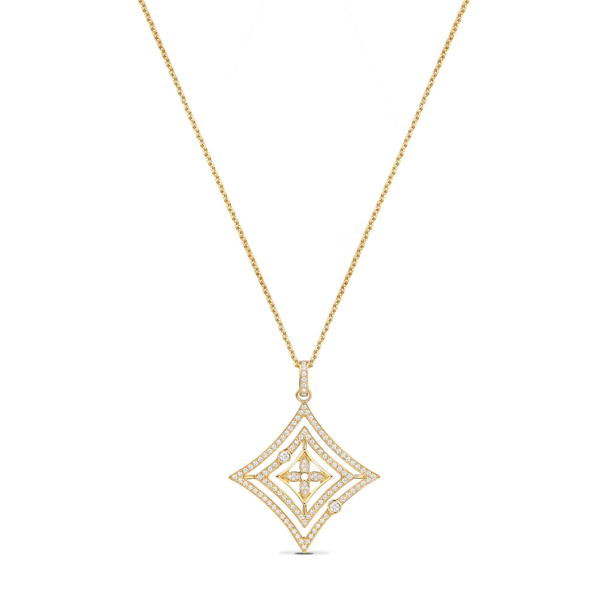 Idylle Blossom Medallion, Yellow Gold And Diamonds