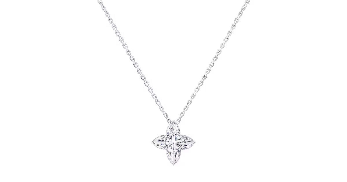 LV Diamonds Pendant, LV Monogram Star cut