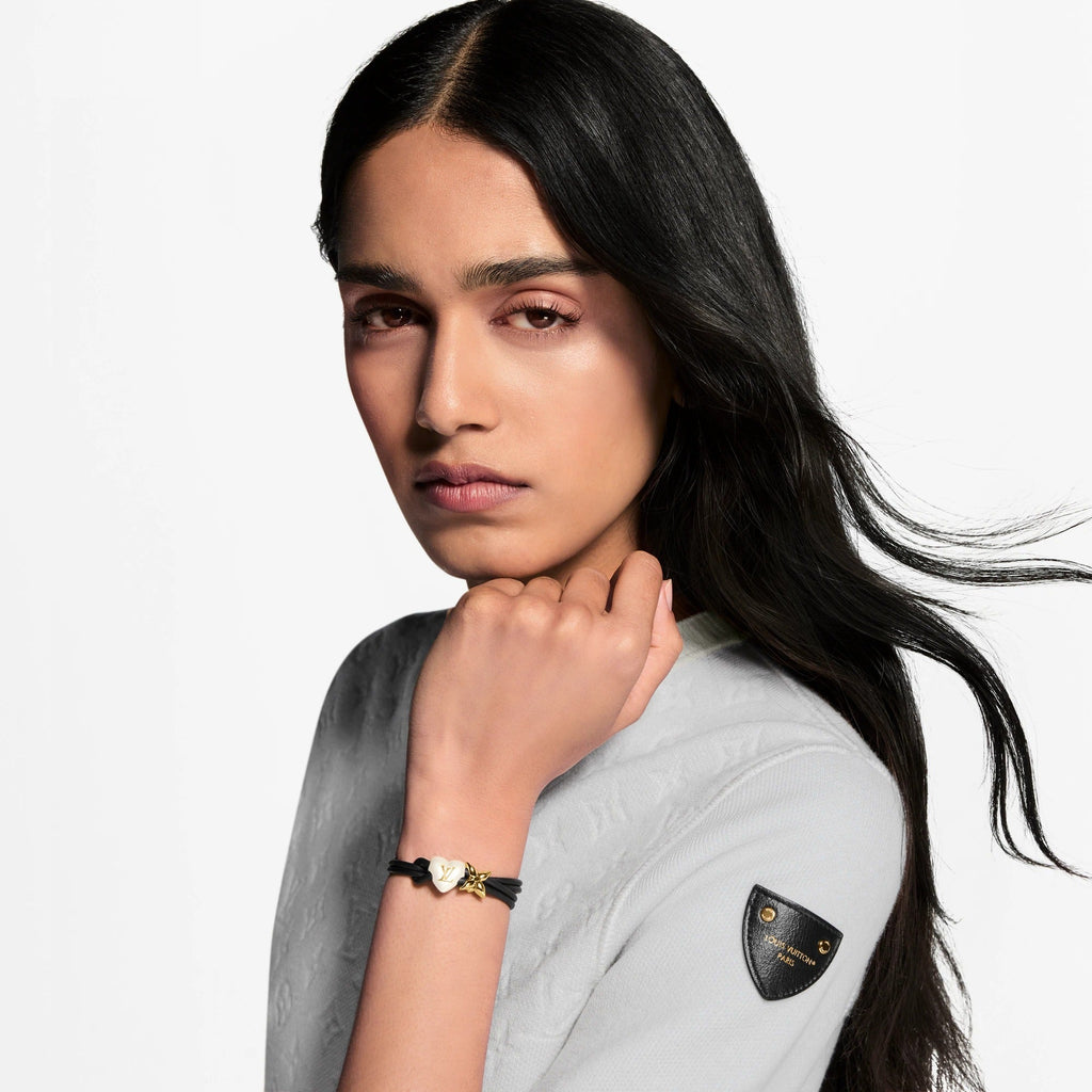LV Bloom Pearl Heart Bracelet
