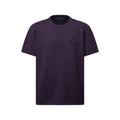 Damier Jacquard Short-Sleeved Crewneck