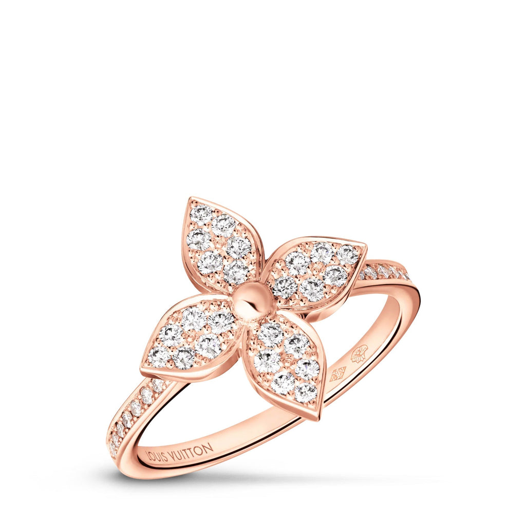 Idylle Blossom Ring, Pink Gold and Diamonds
