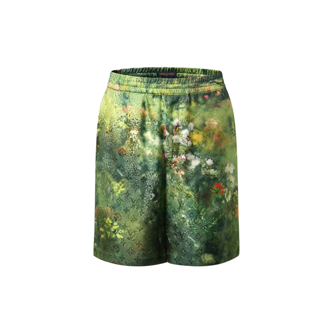 Monogram Silk Shorts