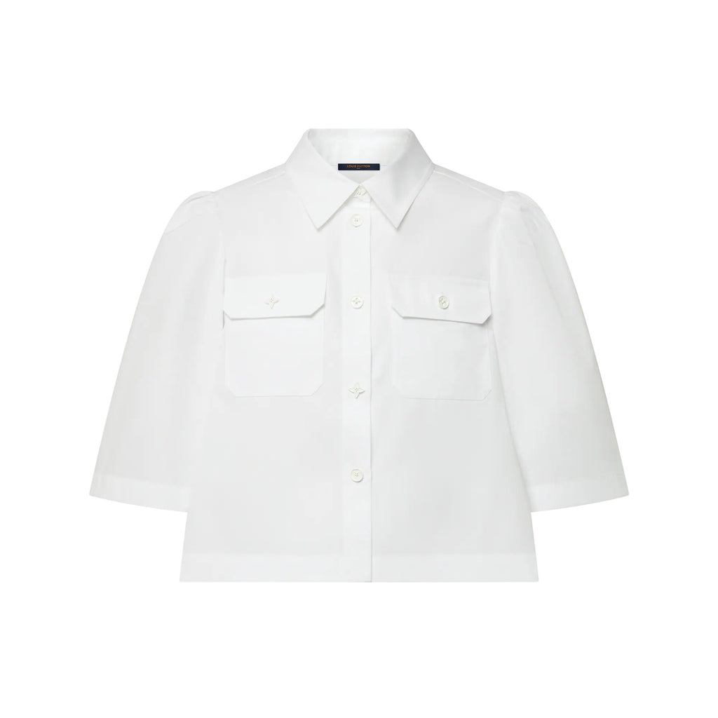 Cropped Flap Pocket Shirt