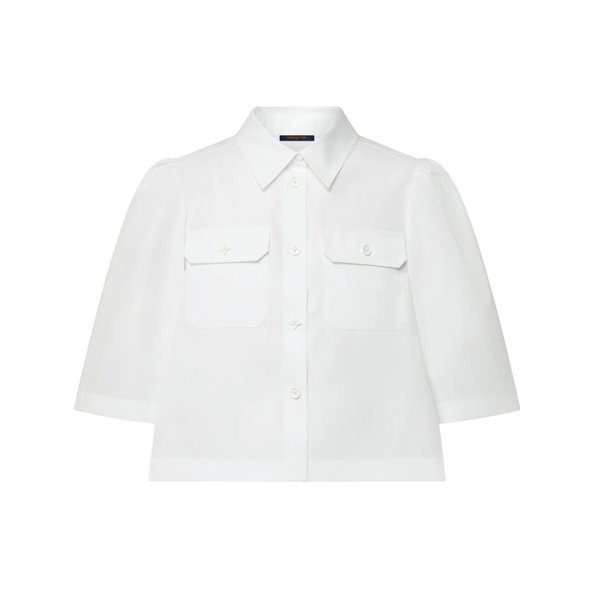 Cropped Flap Pocket Shirt