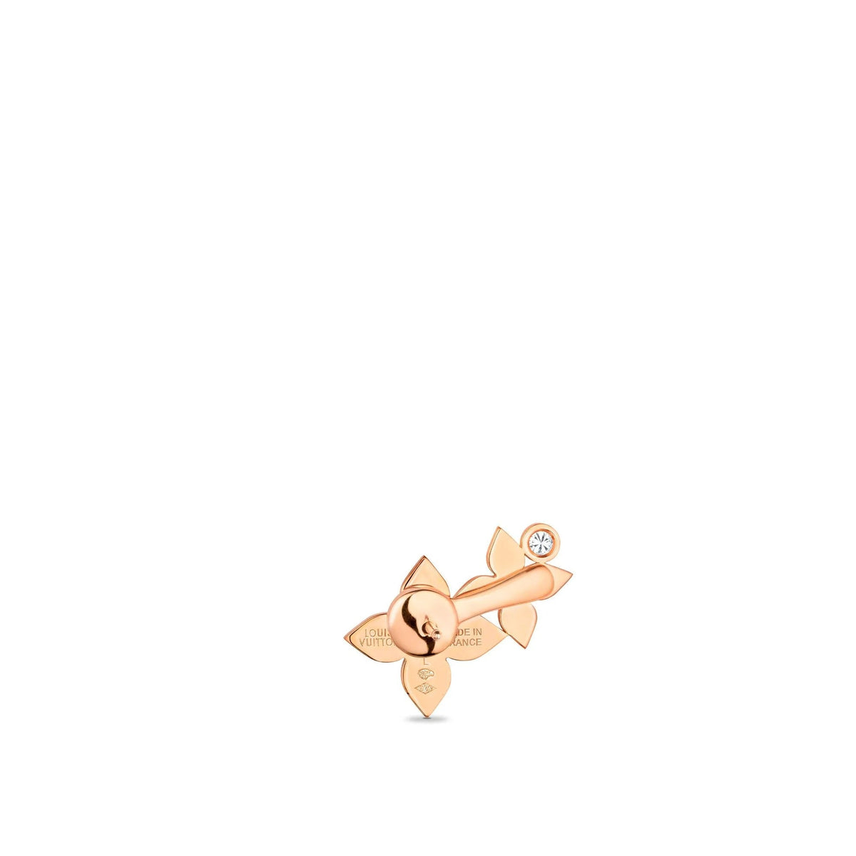 Idylle Blossom Right Earring, Pink Gold And Diamonds - Per Unit