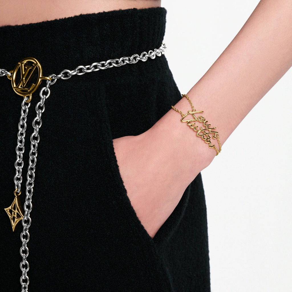 LV Script Bracelet