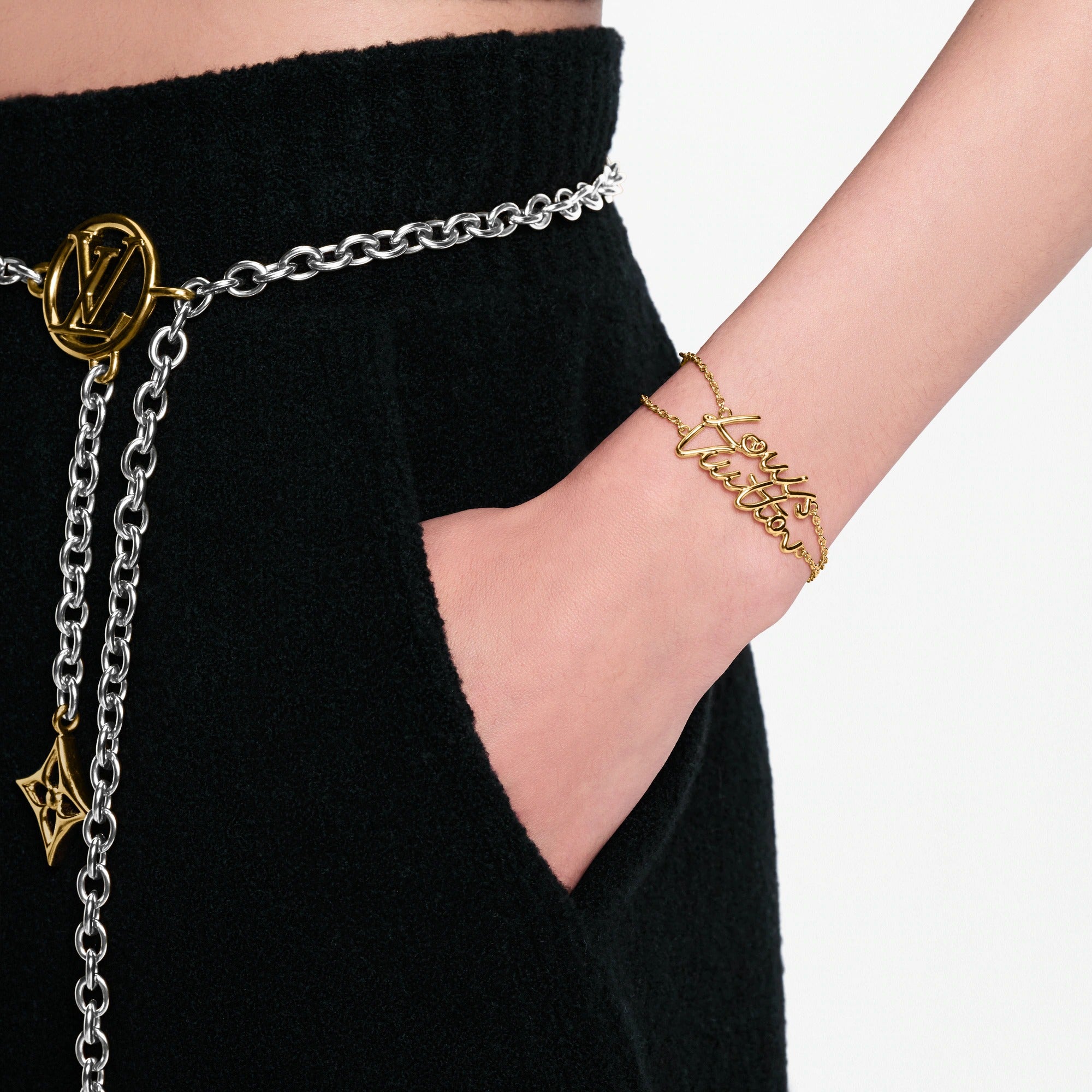 LV Script Bracelet