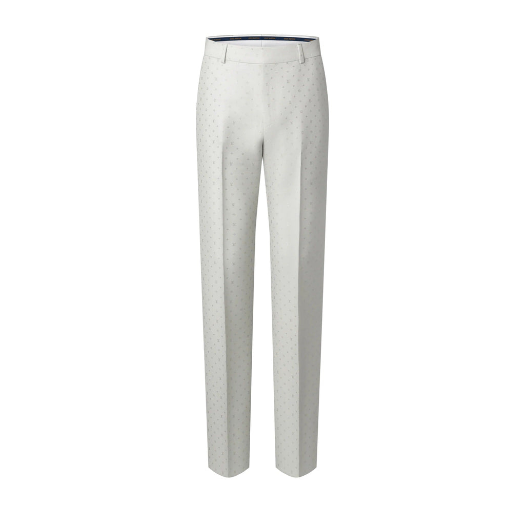 Monogram Silk-Mohair-Blend Gaston Pants