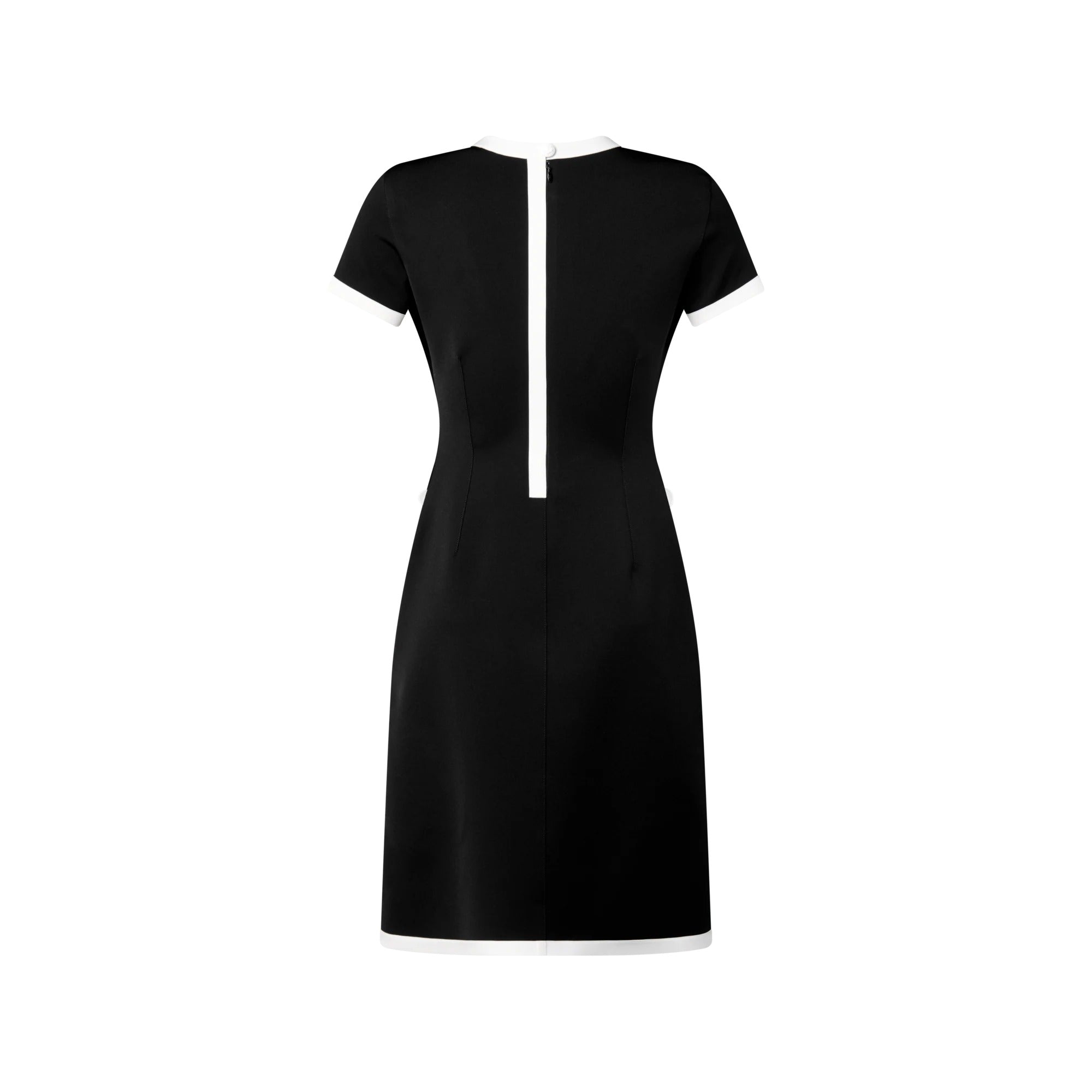 Graphic Trim Technical Jersey Dress