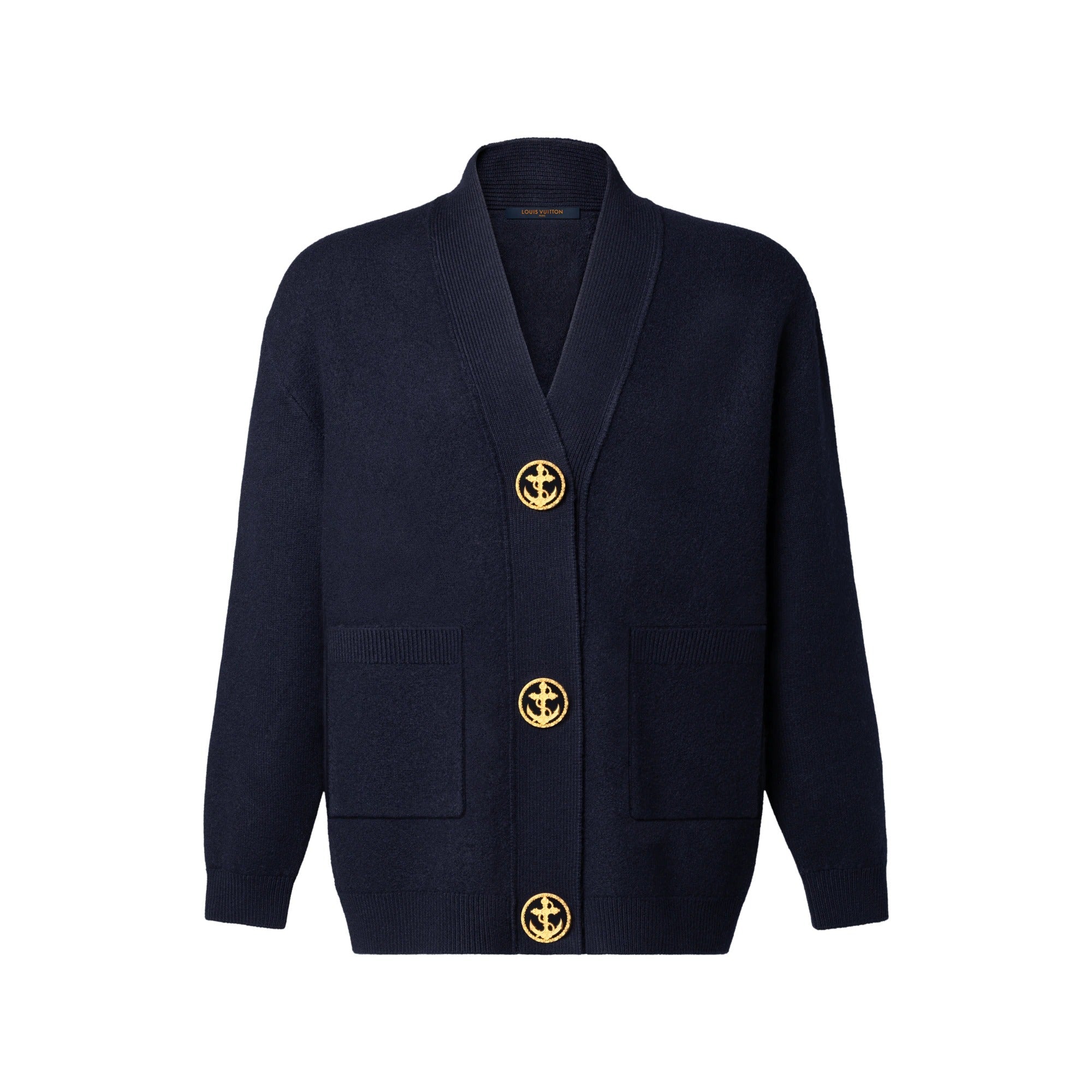Anchor Button Oversized Cardigan