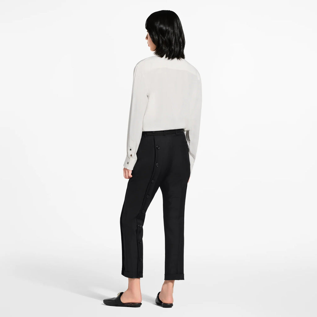 Button Leg Tailored Pants