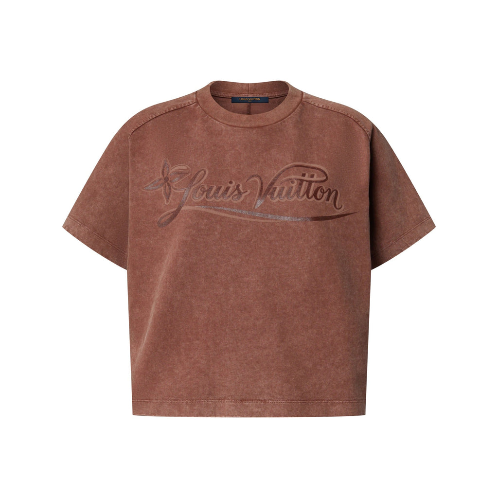 Signature Print Overdyed T-Shirt