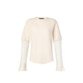 Layer-Effect Long-Sleeved T-Shirt